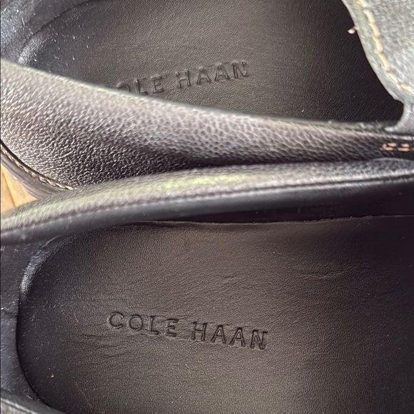 NWOB Cole Haan Black Leather Slip-On Loafers